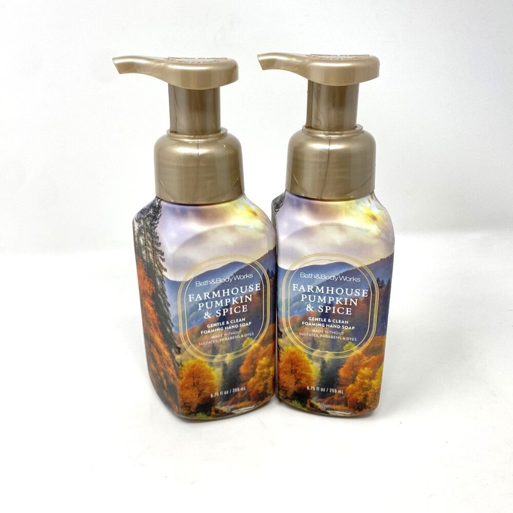 Bath & Body Works Farmhouse Pumpkin & Spice Foaming Hand Soap 2 Pack
